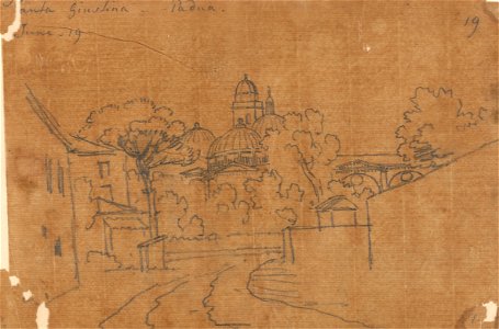 John Robert Cozens - Santa Giustina, Padua, June 19 - Google Art Project