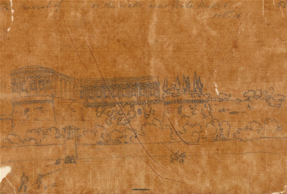 John Robert Cozens - Convent near Ponte Nuovo, October 16 - Google Art Project