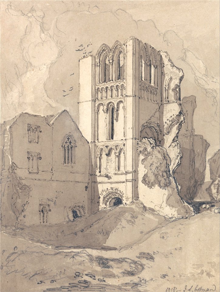 John Sell Cotman - Castle Acre Priory, Norfolk - Google Art Project (2461204)