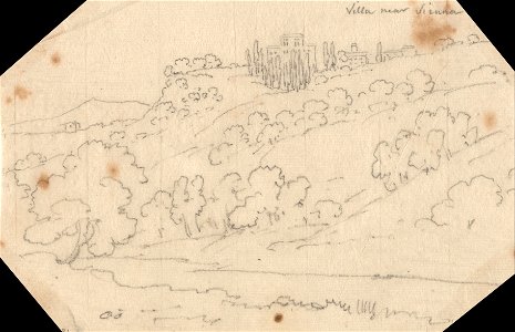 John Robert Cozens - Villa near Siena - Google Art Project