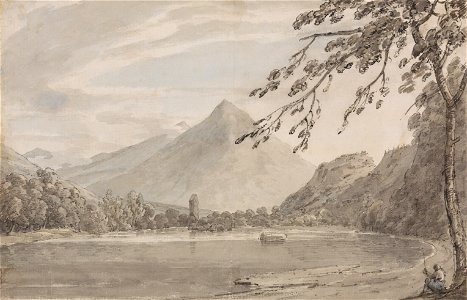 John Robert Cozens - Upon the Aare between Unterseen and the Lake of Brientz - Google Art Project