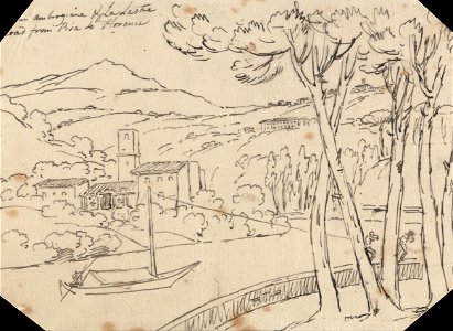 John Robert Cozens - Between Ambrogiana and La Lastra - Google Art Project