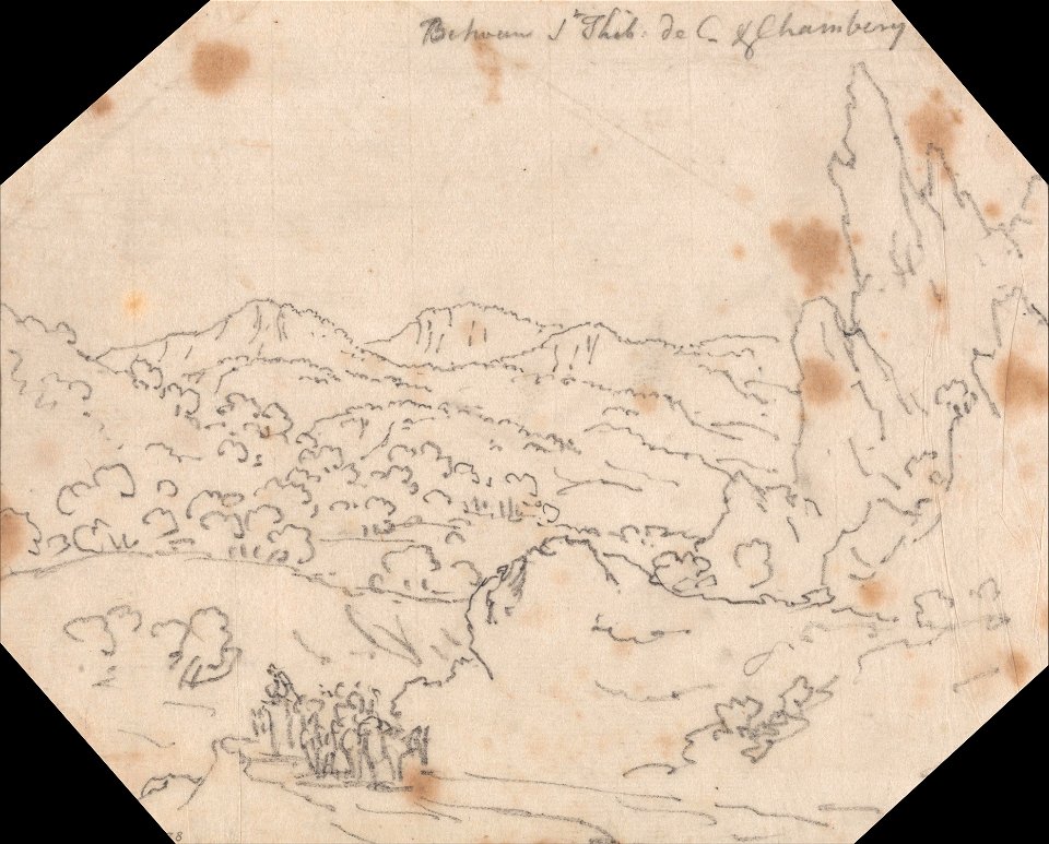 John Robert Cozens - Between Saint-Thibaud-de-Couz and Chambery - Google Art Project (2375315)