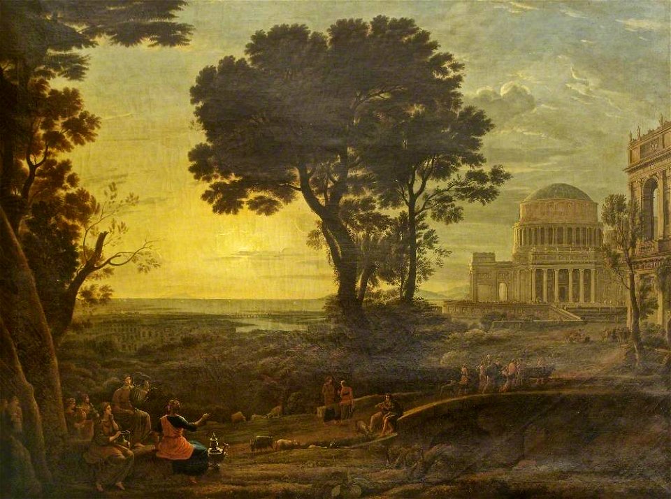 John Plimmer (1722-1760) (attributed to) - Procession to the Temple of Apollo at Delos (after Claude Lorrain) - 732178 - National Trust