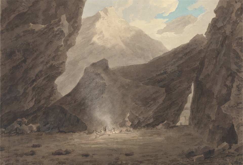 John Robert Cozens - Near Chiavenna in the Grisons - Google Art Project