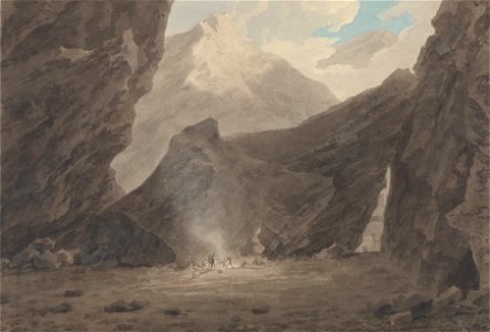 John Robert Cozens - Near Chiavenna in the Grisons - Google Art Project