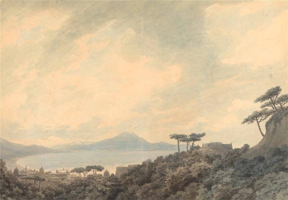 John Robert Cozens - The Bay of Naples from Capodimonte - Google Art Project
