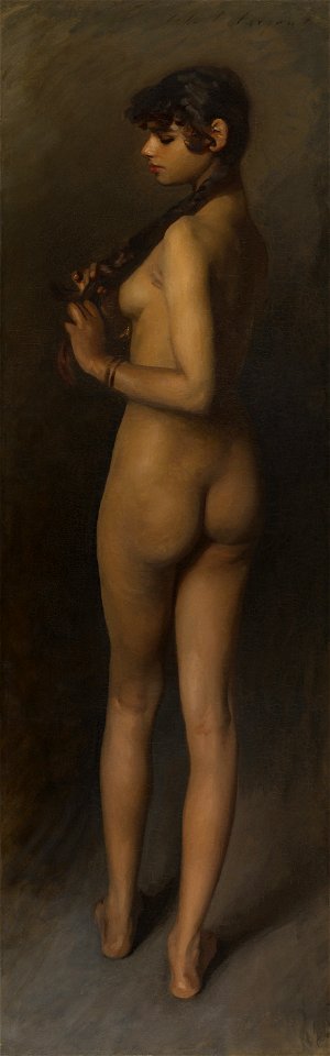 John Singer Sargent - Life Study (Study of an Egyptian Girl) - 82.1972 - Art Institute of Chicago