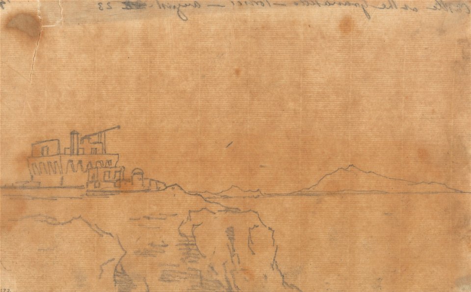 John Robert Cozens - Castle at the Granatello, Portici, August 23 - Google Art Project