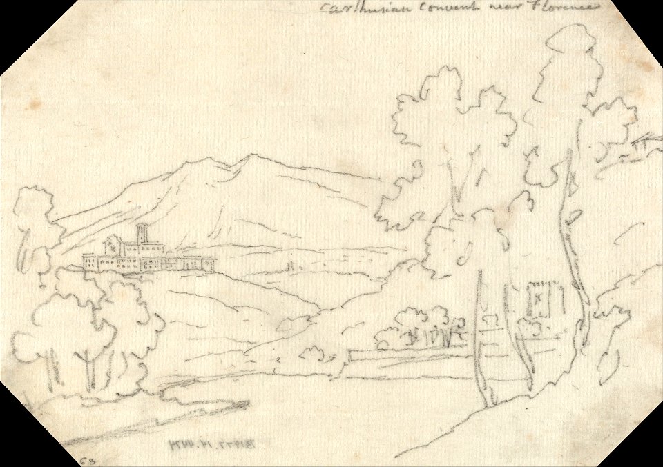 John Robert Cozens - Carthusian Convent near Florence - Google Art Project