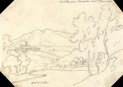 John Robert Cozens - Carthusian Convent near Florence - Google Art Project