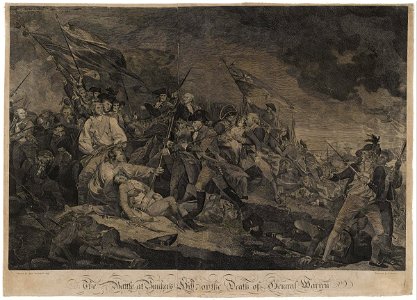 John Norman - The Battle at Bunker's Hill, or The Death of General Warren - Google Art Project. Free illustration for personal and commercial use.