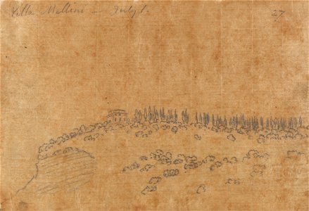 John Robert Cozens - Villa Mellini, July 1 - Google Art Project