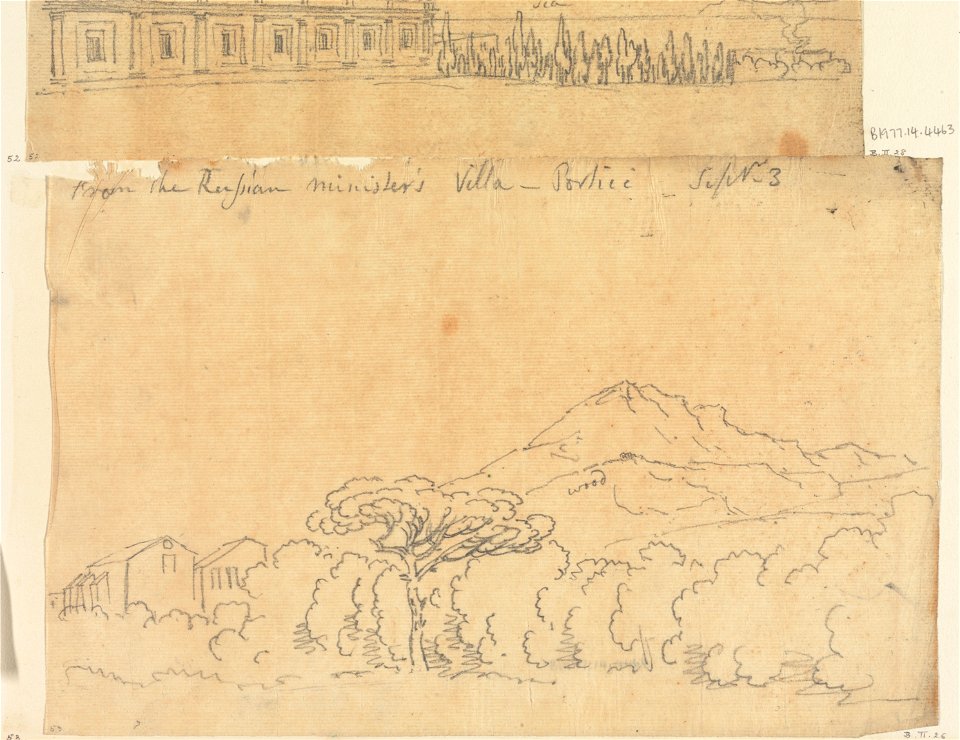 John Robert Cozens - From the Russian Minister's Villa, Portici, 3 September - Google Art Project