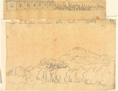 John Robert Cozens - From the Russian Minister's Villa, Portici, 3 September - Google Art Project