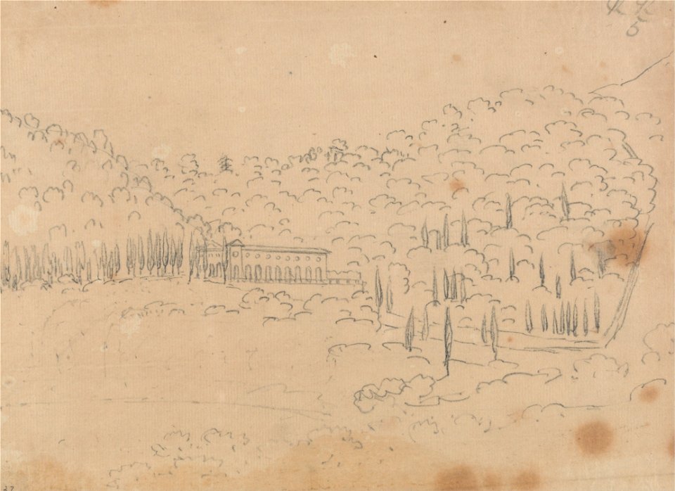John Robert Cozens - View of a Villa - Google Art Project