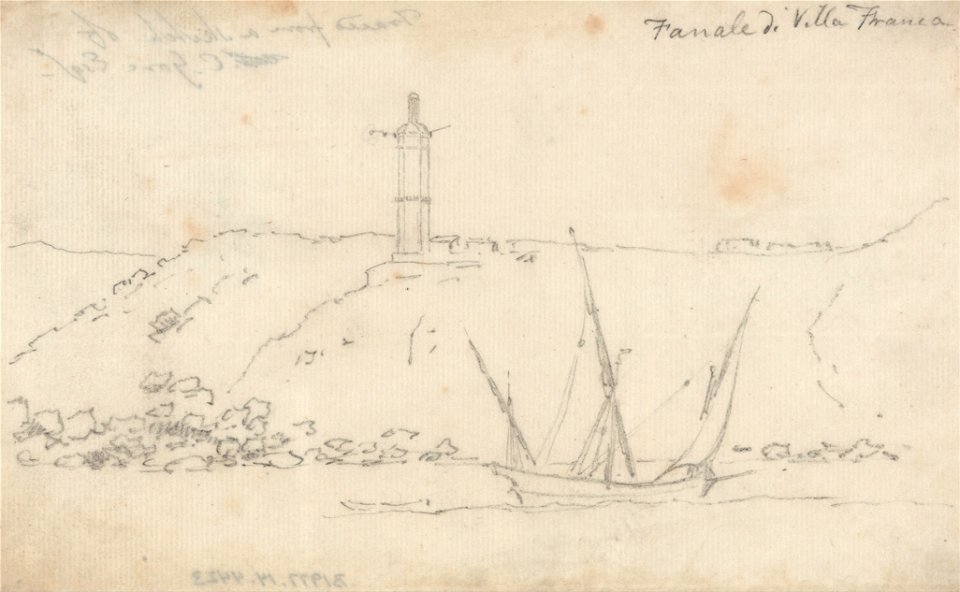 John Robert Cozens - Fanale di villa Franca - Google Art Project