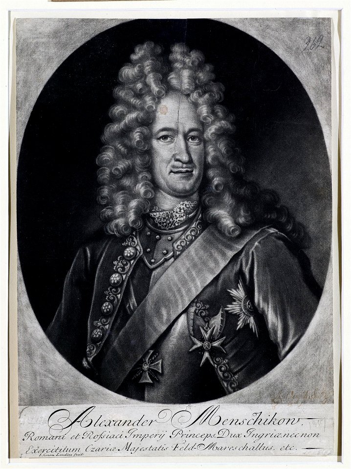 John Simon, Portrait of Alexander Menshikov, Hermitage Museum ERG-14498
