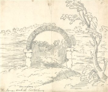John Robert Cozens - The Roman Arch at Canterbury - Google Art Project