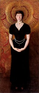 John Singer Sargent - Isabella Stewart Gardner, 1888. Free illustration for personal and commercial use.