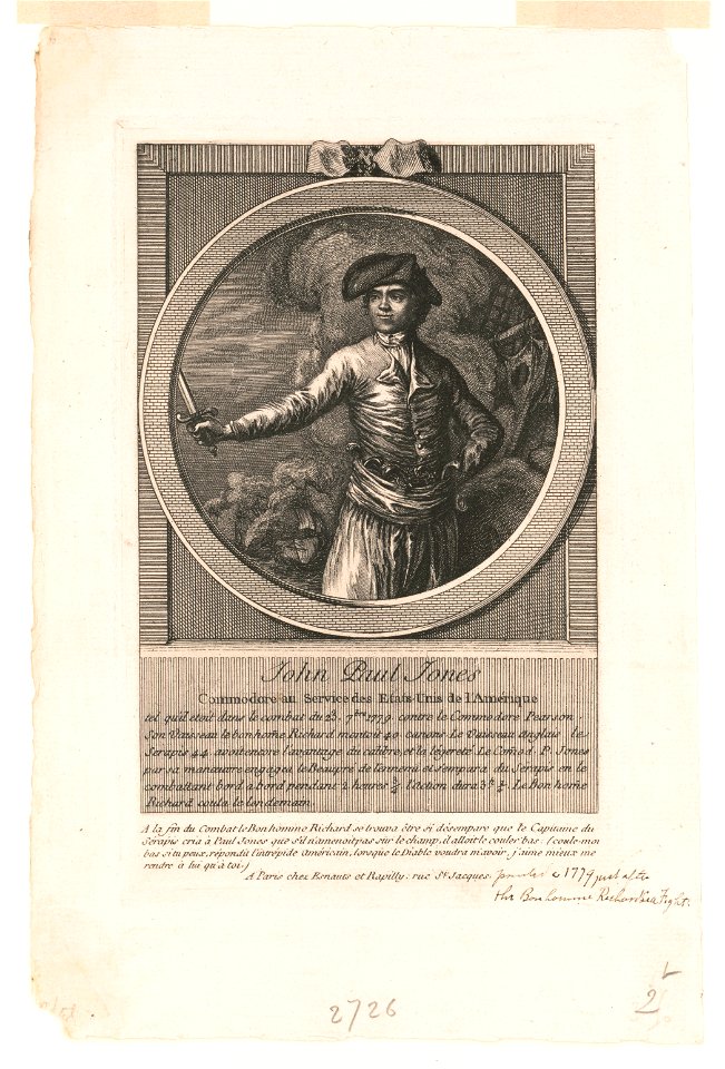 John Paul Jones, commodore au service des Etats-Unis de l'Amérique LCCN2003689054