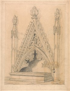 John Sell Cotman - A Monument in Raveningham Church, Norfolk - Google Art Project