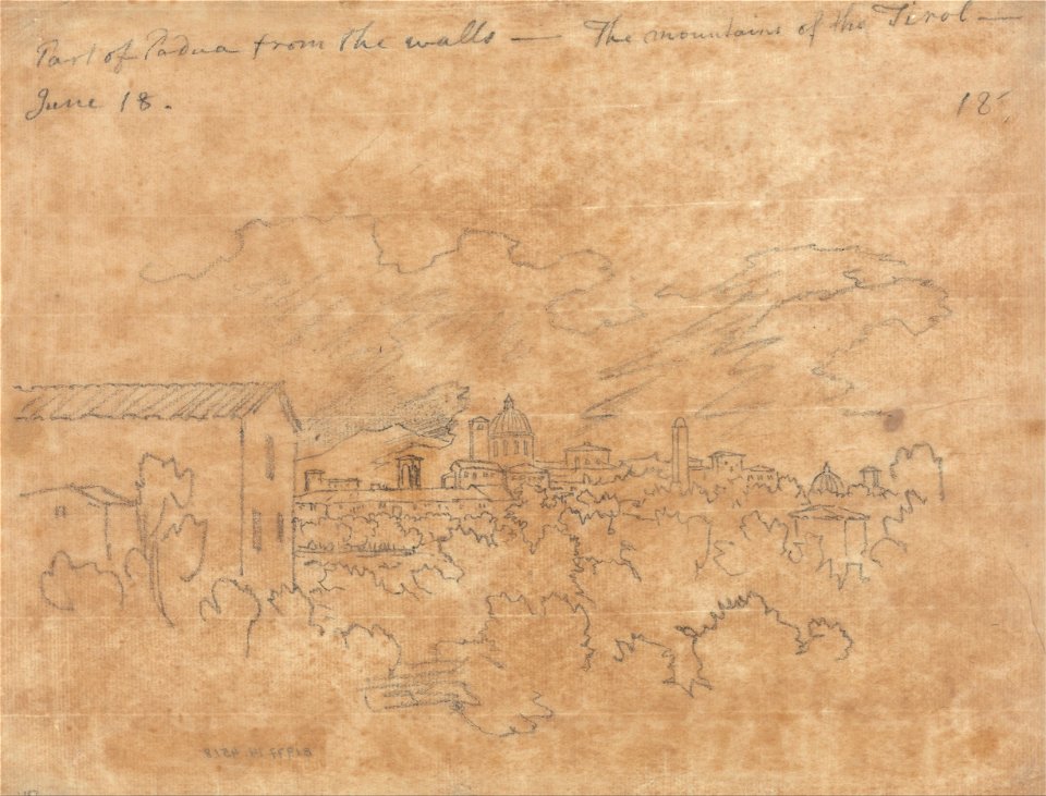 John Robert Cozens - Part of Padua from the Walls - Google Art Project