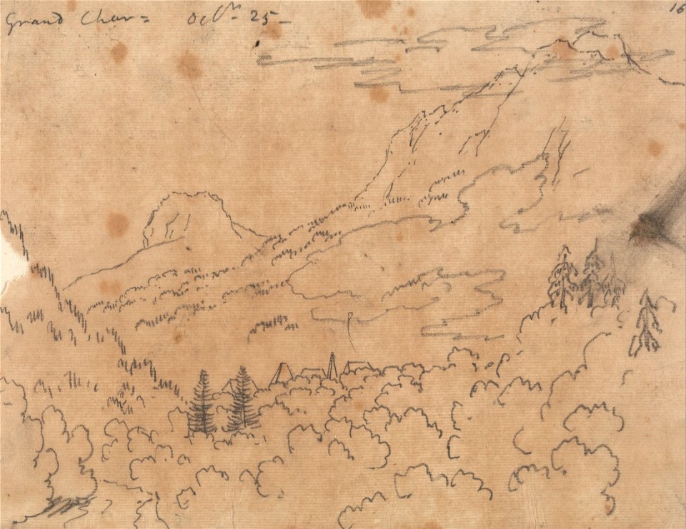 John Robert Cozens - Grand Chartreuse, October 25 - Google Art Project