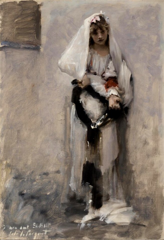 John Singer Sargent - A Parisian Beggar Girl - Inlån JSS 520-01 - Nationalmuseum