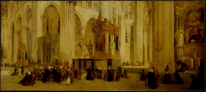John Scarlett Davis (1804-1845) - Interior of Amiens Cathedral - NG4794 - Tate