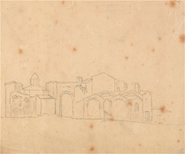 John Robert Cozens - Baths of Diocletian - Google Art Project