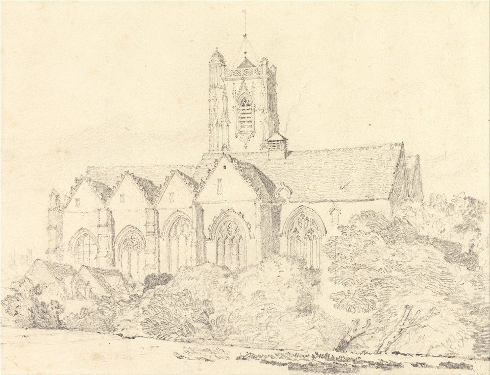 John Sell Cotman - The Church of St. John, Peronne (Somme) - Google Art Project