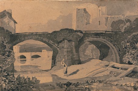 John Sell Cotman - Brecon Bridge, Yorkshire - Google Art Project