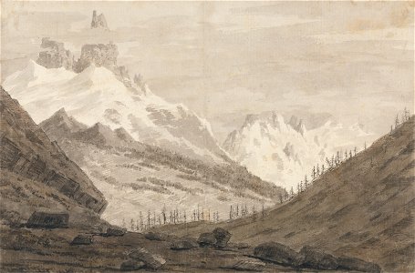 John Robert Cozens - Between Chamonix and Martigny - Google Art Project