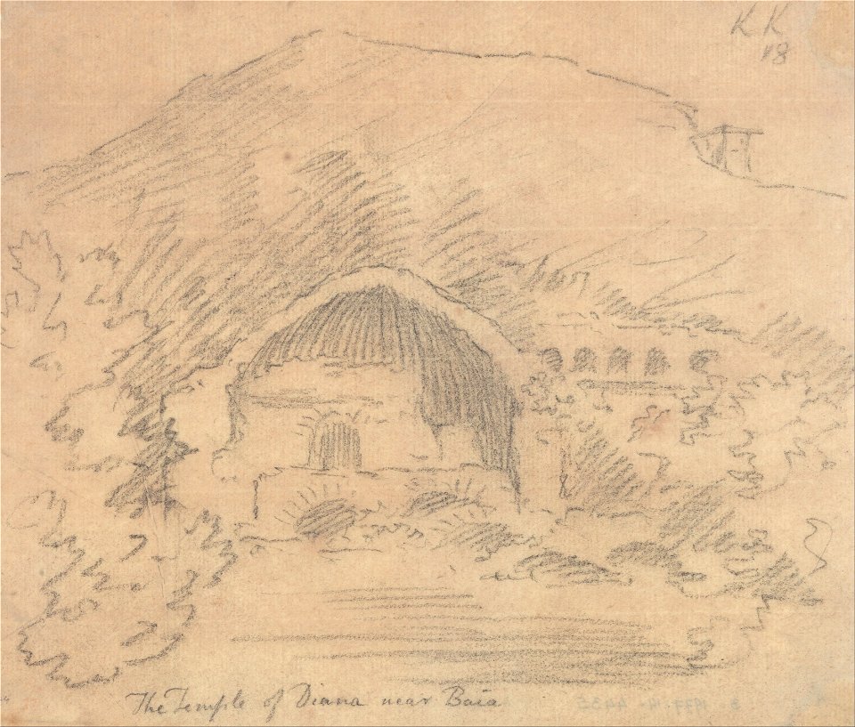 John Robert Cozens - The Temple of Diana near Baia - Google Art Project