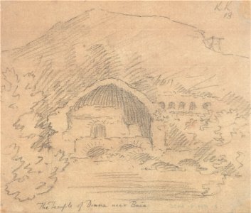 John Robert Cozens - The Temple of Diana near Baia - Google Art Project