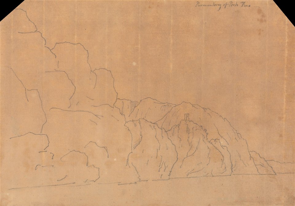 John Robert Cozens - Promontory of Porto Fino - Google Art Project
