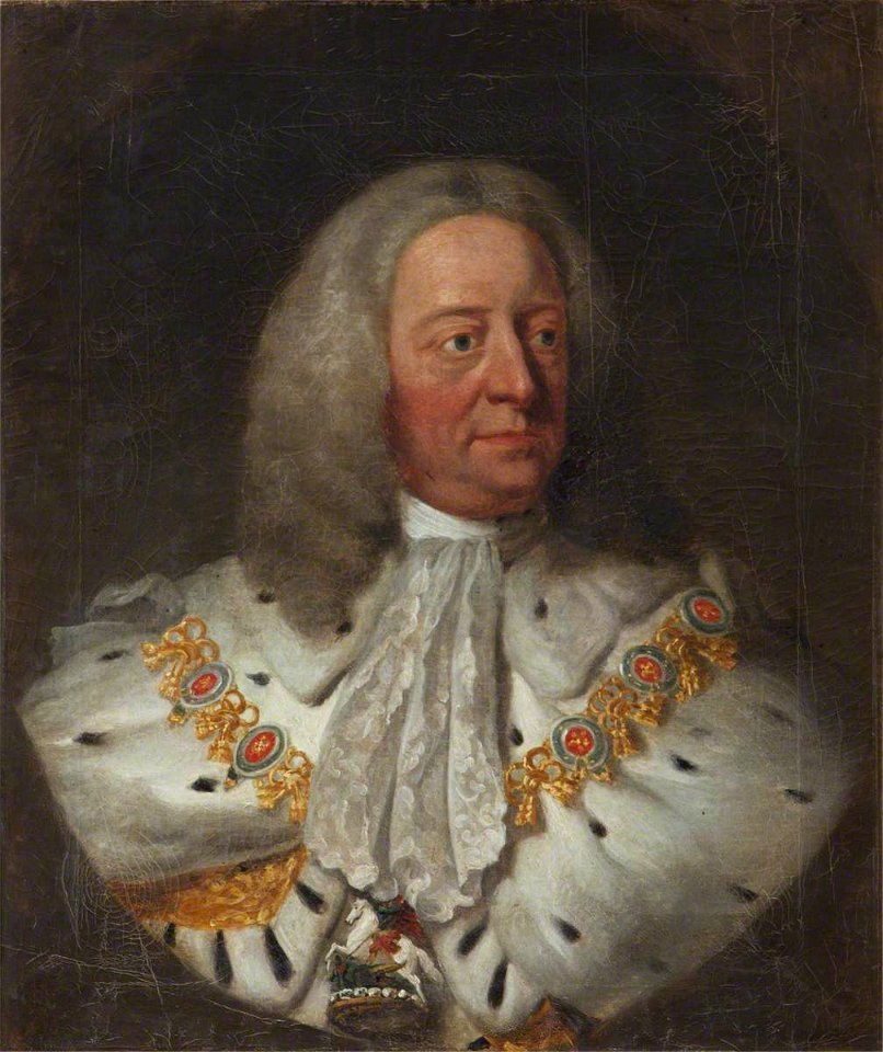 John Shackleton (d.1767) (after) - George II (1683–1760), Wearing Garter Robes - 436203 - National Trust