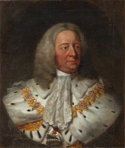 John Shackleton (d.1767) (after) - George II (1683–1760), Wearing Garter Robes - 436203 - National Trust