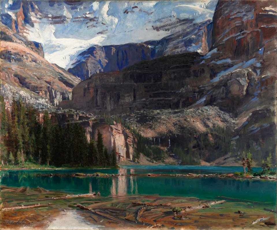 John Singer Sargent - Lake O'Hara - Inlån JSS 512-01 - Fogg Museum