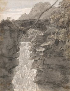 John Robert Cozens - The Falls of the Reichenbach - Google Art Project