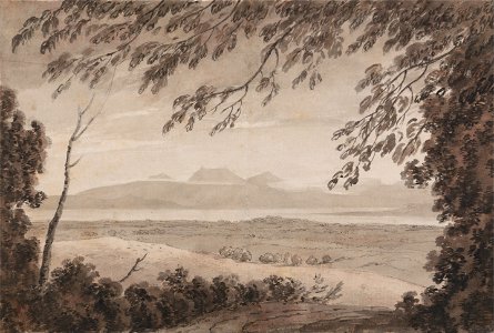 John Robert Cozens - The Lake of Geneva from the Canton of Berne - Google Art Project