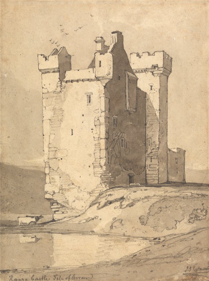 John Sell Cotman - Loch Ranza Castle, Isle of Arran, Scotland - Google Art Project