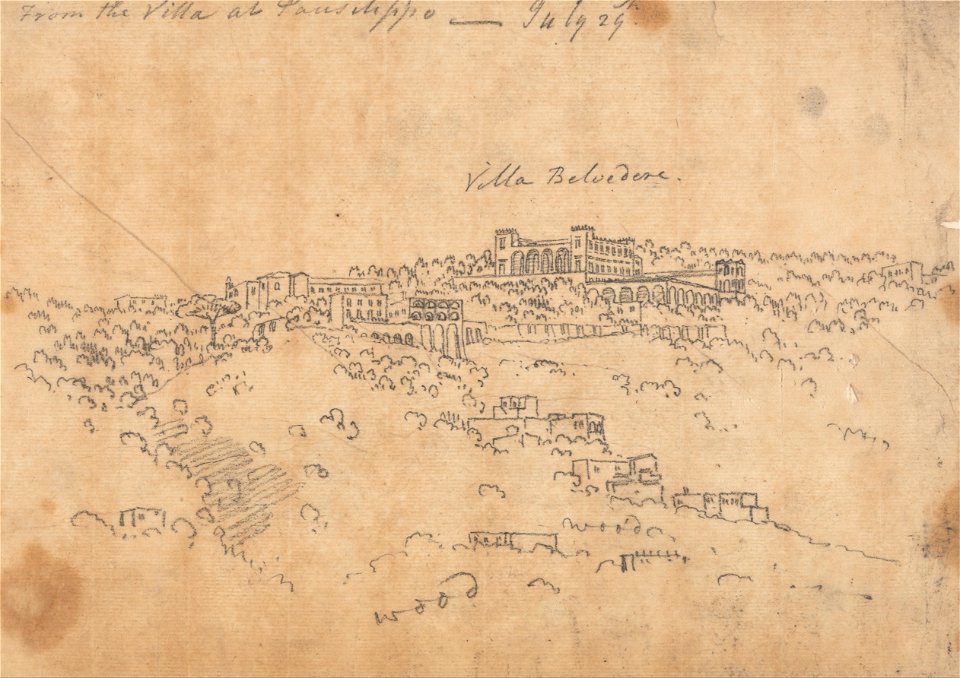 John Robert Cozens - From the Villa at Posillipo, July 29 - Google Art Project
