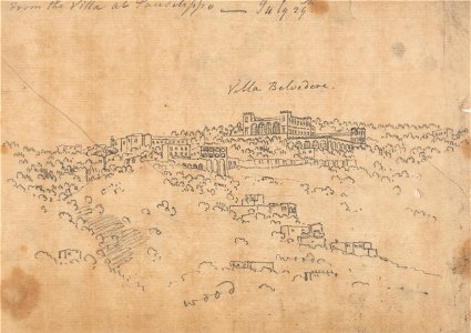 John Robert Cozens - From the Villa at Posillipo, July 29 - Google Art Project