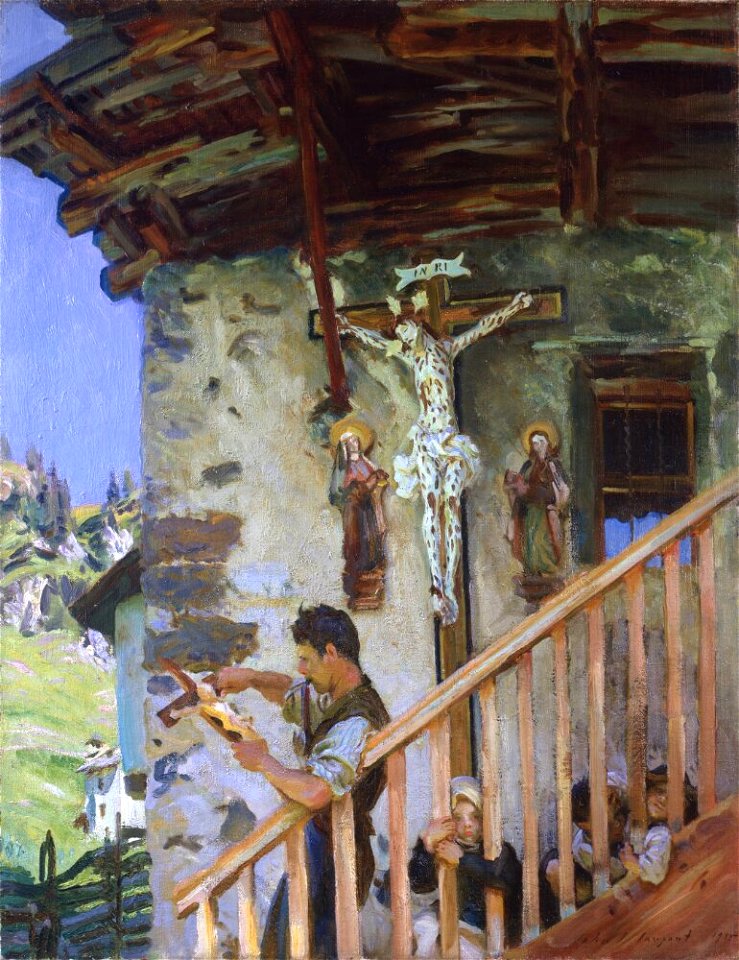 John Singer Sargent - A Tyrolese Crucifix - Inlån JSS 506-01 - Nationalmuseum