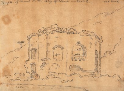 John Robert Cozens - The Temple of Venus on the Bay of Baia, December 2 - Google Art Project