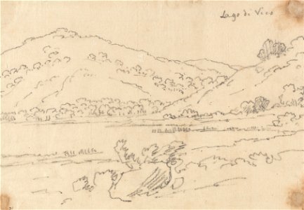 John Robert Cozens - Lago di Vico - Google Art Project