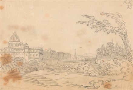 John Robert Cozens - View of the Vatican - Google Art Project