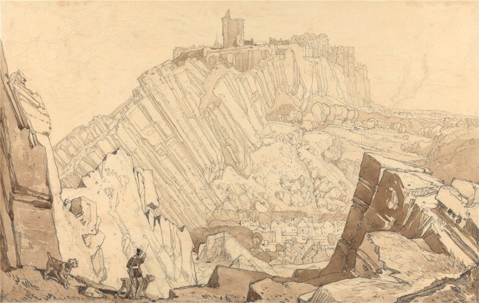 John Sell Cotman - Domfront, Looking to the South East - Google Art Project